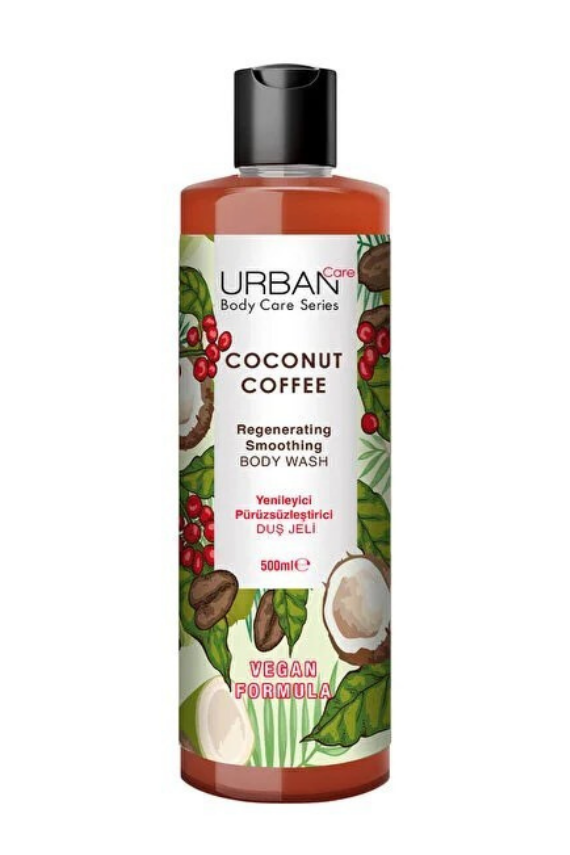 URBAN Care Body Care Series Coconut Coffee Yenileyici ve Pürüzsüzleştirici Duş Jeli 500 ml - 1