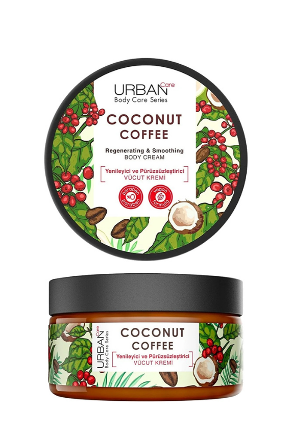 URBAN Care Body Care Series Coconut Coffee Yenileyici ve Pürüzsüzleştirici Vücut Kremi 200 ml - 1
