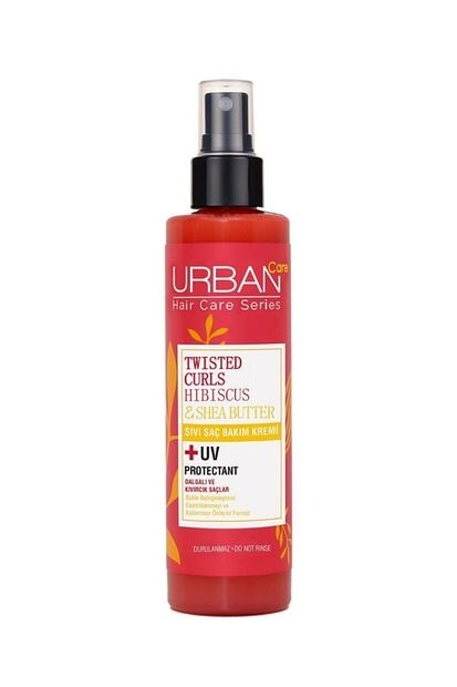 URBAN Care Hibiscus & Shea Butter Kıvırcık ve Dalgalı Saçlara Özel Sıvı Saç Bakım Kremi 200 ml - 1