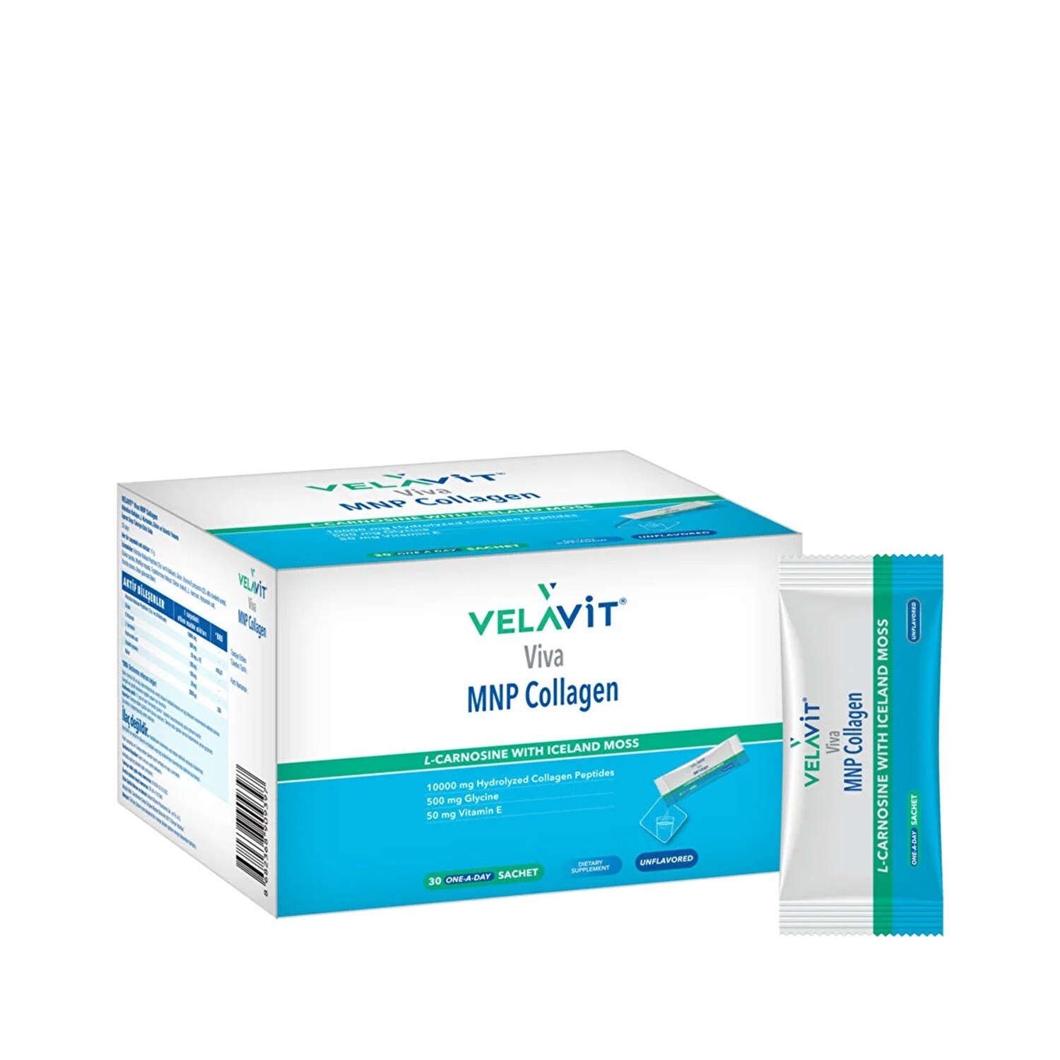 Velavit Viva MNP Collagen Hidrolize Kollajen İçeren Takviye Edici Gıda 30 Saşe - 1